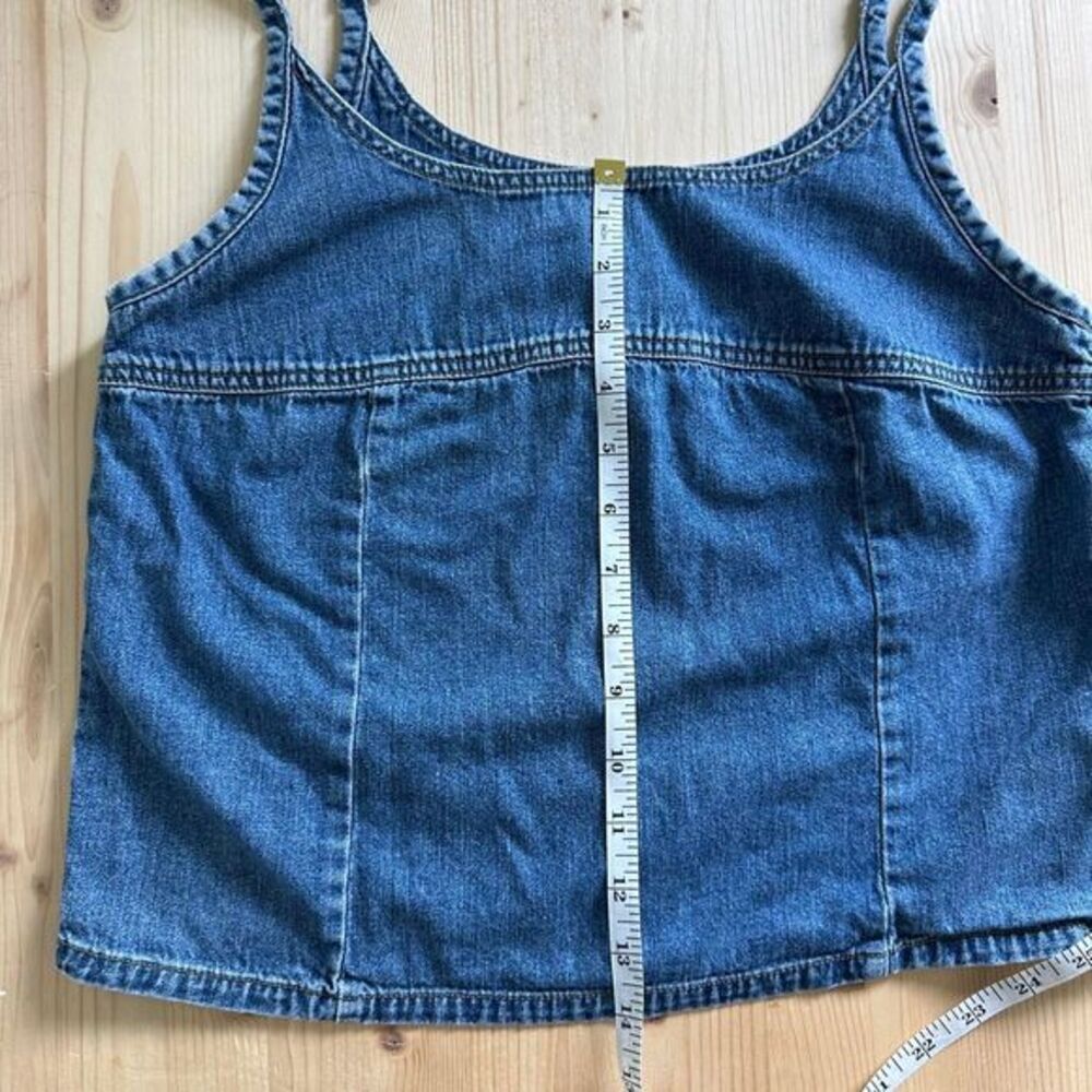 Vintage American Eagle Outfitters Denim Cami Tank Top Size M - Picture 8 of 8